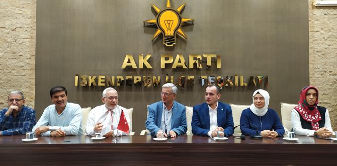 İskenderun’da AK Parti İl teşkilatına coşkulu karşılama