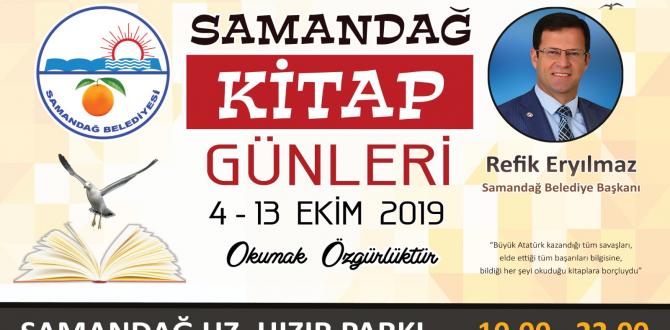 SAMANDAĞ BELEDİYESİ KİTAP GÜNLERİ 4 EKİM’DE BAŞLAYACAK