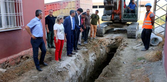 HATSU HEYETİ, SAHADA ALTYAPI ÇALIŞMALARINI İNCELEDİ