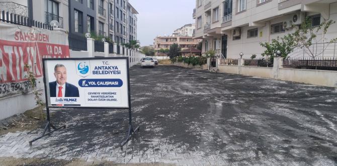 ANTAKYA BELEDİYESİ YOL YAPIMLARINA ARALIKSIZ DEVAM EDİYOR