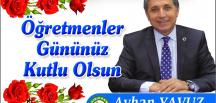 BAŞKAN YAVUZ “24 KASIM ÖĞRETMENLER GÜNÜMÜZ KUTLU OLSUN”