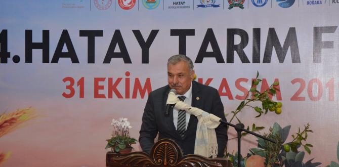 BAŞKAN YILMAZ, 4. HATAY TARIM FUARI’NIN AÇILIŞ TÖRENİNE KATILDI