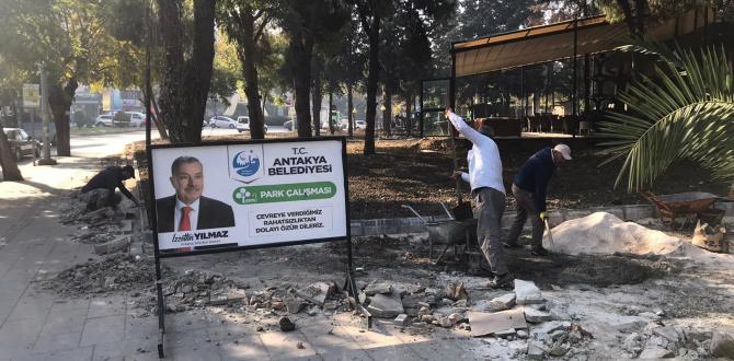 ANTAKYA BELEDİYESİ PARKLARDA YENİLEME ÇALIŞMALARI DEVAM EDİYOR
