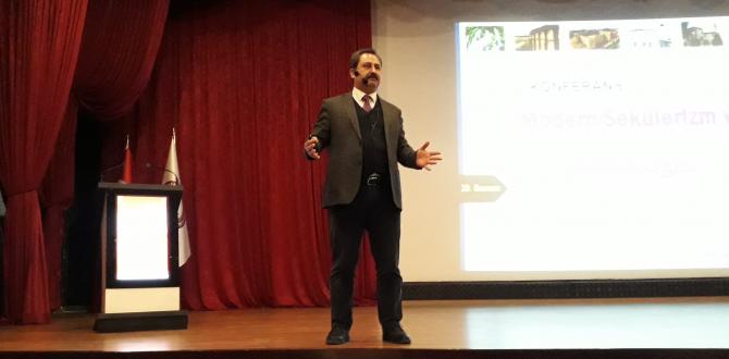 Profesör Yılmaz Mustafa Kemal Üniversitesinde Gençlerle Buluştu MKÜ’de Modern Sekülerizm ve Değer Algısı Konuşuldu