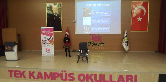 TEK KAMPÜS OKULLARI’NDA TÜBİTAK BİLİM SÖYLEŞİSİ