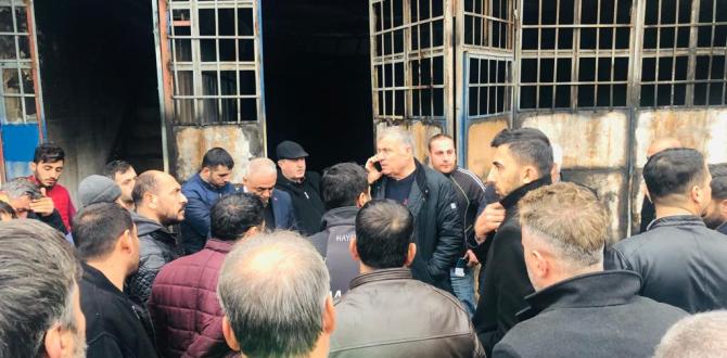 BAŞKAN YILMAZ’DAN ESNAFA “GEÇMİŞ OLSUN” ZİYARETİ