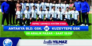 ANTAKYA BELEDİYESİ GSK – HATAY EFSANESPOR  13 ARALIK CUMA SAAT 15.00’DE NAZIM KOKA SAHASINDA