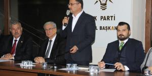 AK Parti Yerel Yönetimler Başkan Yardımcısı ve Yerel Yönetimler Akdeniz Bölge Koordinatörü Mahmut Kaçar, Hatay’da partisinin il ve ilçe teşkilatlarıyla bir araya geldi.   Ek alanı