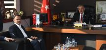 BAŞKAN YILMAZ, AK PARTİ GENEL MERKEZ YEREL YÖNETİMLER BAŞKAN YARDIMCISI MAHMUT KAÇAR’I AĞIRLADI