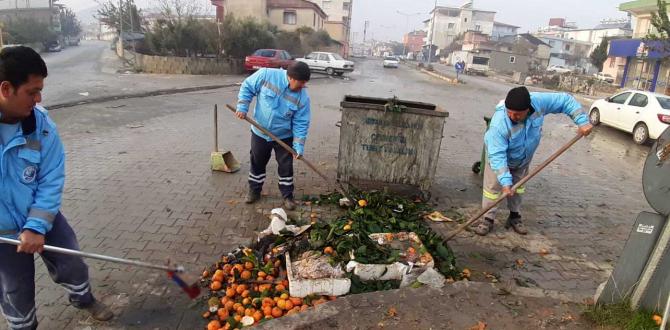 ANTAKYA BELEDİYESİ PERİYODİK SEMT PAZARLARINDA TEMİZLİK ÇALIŞMALARI