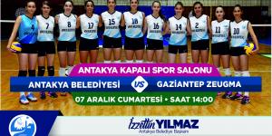 Türkiye Kadınlar 2.Voleybol Ligi’nde  ANTAKYA BELEDİYESİ GAZİANTEP ZEUGMA İLE KARŞILAŞACAK