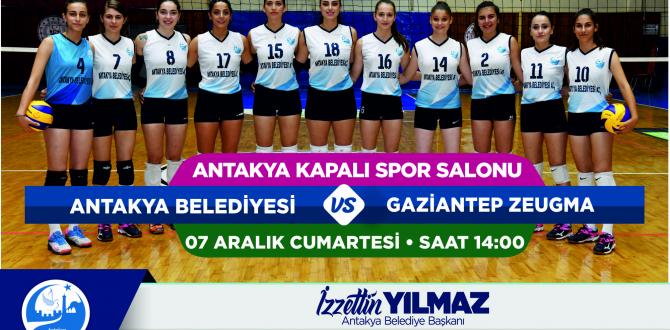 Türkiye Kadınlar 2.Voleybol Ligi’nde  ANTAKYA BELEDİYESİ GAZİANTEP ZEUGMA İLE KARŞILAŞACAK
