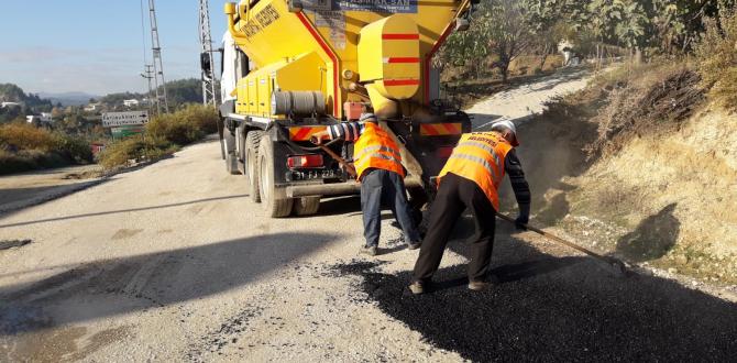 ANTAKYA BELEDİYESİ YOL İYİLEŞTİRME ÇALIŞMALARINA DEVAM EDİYOR