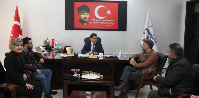 YURDAER OKUR, BAŞKAN ERYILMAZ’I ZİYARET ETTİ