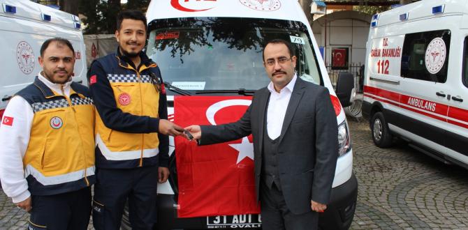 HATAY İL SAĞLIK MÜDÜRLÜĞÜ’NDE  AMBULANS TESLİM TÖRENİ DÜZENLENDİ.