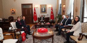 Almanya’nın Kiel şehri heyetinden Vali Doğan’a ziyaret