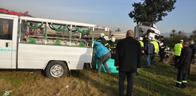 Hatay’da hafif ticari araçla tır çarpıştı: 1 ölü, 1 yaralı