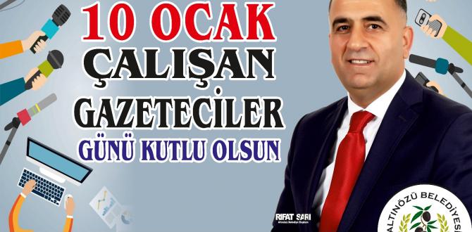 10 Ocak Çalışan Gazeteciler Günü Kutlama Mesajı
