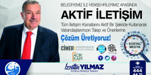 ANTAKYA BELEDİYESİ İLE HEMŞEHRİLERİMİZ ARASINDA AKTİF İLETİŞİM