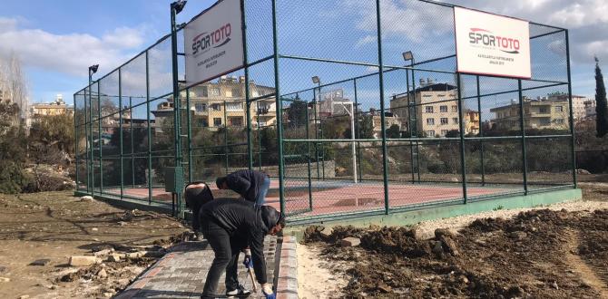 ESENLİK MAHALLESİ’NE KAZANDIRILAN BASKETBOL SAHASININ  ÇEVRESİNDE PEYZAJ DÜZENLEME ÇALIŞMALARI