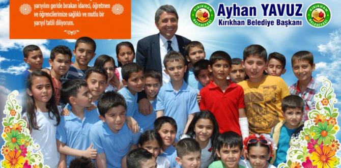 BAŞKAN YAVUZ’UN 2019-2020 EĞİTİM VE ÖĞRETİM YILI YARIYIL TATİLİ MESAJI