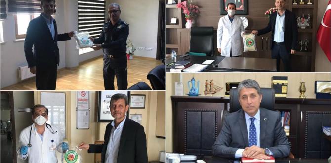 BAŞKAN YAVUZ, SAĞLIK – EMNİYET ÇALIŞANLARINA VE DİYALİZ MERKEZİNE MASKE DAĞITIMI YAPTIRDI