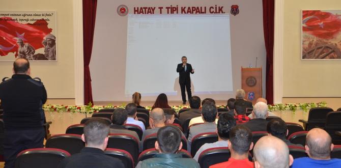 Hatay T Tipi Kapalı Ceza İnfaz Kurumunda Hükümlü ve tutuklulara “Talasemi ve Orak Hücre Anemi Hastalıkları” konulu seminer verildi