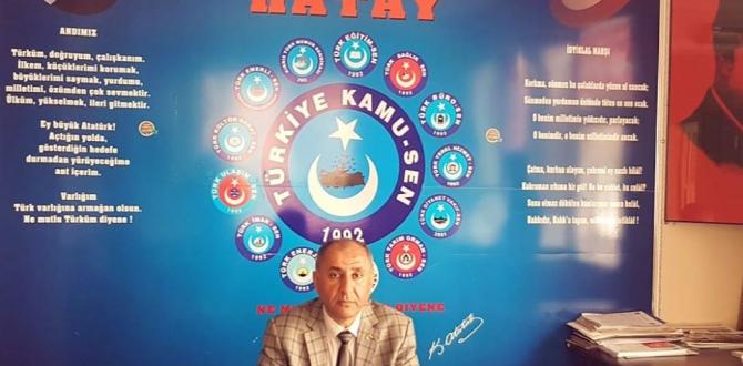 TÜRKİYE KAMU-SEN TÜRK SAĞLIK SEN HATAY İL BAŞKANI BASIN AÇIKLAMSI