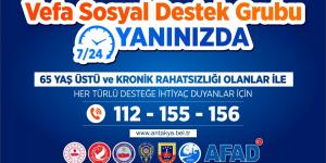 ANTAKYA BELEDİYESİ, KAYMAKAMLIK BÜNYESİNDE HİZMET VEREN  VEFA SOSYAL DESTEK GRUBU’NUN FAALİYETLERİNE KATKI SAĞLIYOR