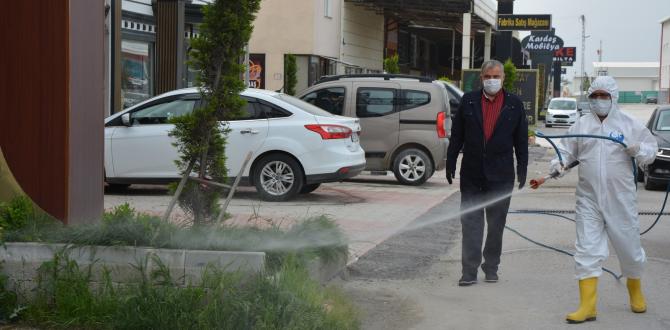 BAŞKAN YILMAZ, KORONA VİRÜS TEDBİRLERİ KAPSAMINDA  YÜRÜTÜLEN ÇALIŞMALARI YERİNDE İNCELEDİ