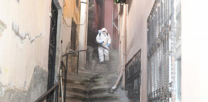 DAĞ BANDINDA BULUNAN MAHALLELER KARIŞ KARIŞ DEZENFEKTE EDİLDİ