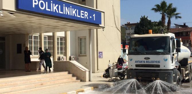 HATAY DEVLET HASTANESİ ESKİ VE YENİ HİZMET BİNALARINDA  YIKAMA ÇALIŞMALARI