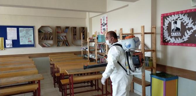 ŞEHİR GENELİNDE DEZENFEKTE ÇALIŞMALARI SÜRÜYOR