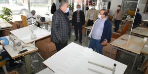 ANTAKYA BELEDİYESİ MASKE ÜRETİM MERKEZİNDE  GÜNLÜK 12 BİN MASKE ÜRETİLİYOR