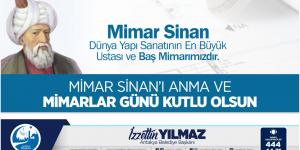 BAŞKAN YILMAZ MİMARLAR GÜNÜNÜ KUTLADI
