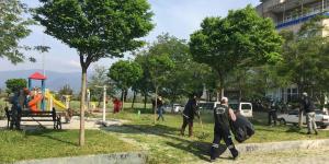 ODABAŞI MAHALLESİ’NDE PARKLARDA BAKIM ÇALIŞMALARI