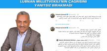 Milletvekili Şanverdi, Lübnan Milletvekili’nin Çağrısını Yanıtsız Bırakmadı