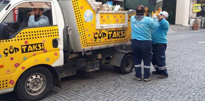 ANTAKYA’NIN DAR SOKAKLARINDA ÇÖPLER  ÇÖP TAKSİ İLE TOPLANIYOR
