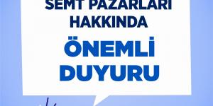 ANTAKYA BELEDİYESİ’NDEN ÖNEMLİ DUYURU