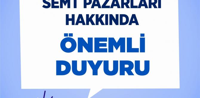 ANTAKYA BELEDİYESİ’NDEN ÖNEMLİ DUYURU