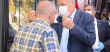 BAŞKAN YILMAZ ÇARŞI ESNAFINI ZİYARET ETTİ