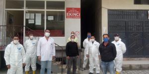 ŞEHİR GENELİNDE DEZENFEKTE ÇALIŞMALARI SÜRÜYOR