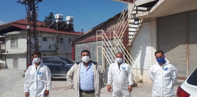 ŞEHİR GENELİNDE DEZENFEKTE ÇALIŞMALARI SÜRÜYOR