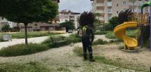 PARKLARDA ÇİM BİÇME VE BAKIM ÇALIŞMALARI