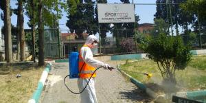 KIRIKHAN GENELİNDE DEZENFEKTE ÇALIŞMALARINA ARA VERİLMEDEN DEVAM EDİLİYOR