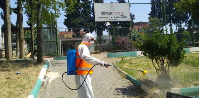 KIRIKHAN GENELİNDE DEZENFEKTE ÇALIŞMALARINA ARA VERİLMEDEN DEVAM EDİLİYOR