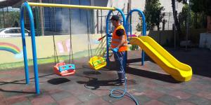 SAMANDAĞ BELEDİYESİ KREŞ VE GÜNDÜZ BAKIMEVİ DEZENFEKTE EDİLDİ