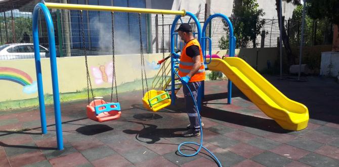 SAMANDAĞ BELEDİYESİ KREŞ VE GÜNDÜZ BAKIMEVİ DEZENFEKTE EDİLDİ