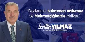 ANTAKYA BELEDİYE BAŞKANI İZZETTİN YILMAZ’DAN  PENÇE KARTAL HAREKÂTINA DESTEK