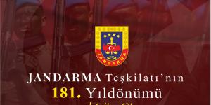 BAŞKAN YILMAZ JANDARMA TEŞKİLATI’NIN  181. KURULUŞ YILDÖNÜMÜNÜ KUTLADI